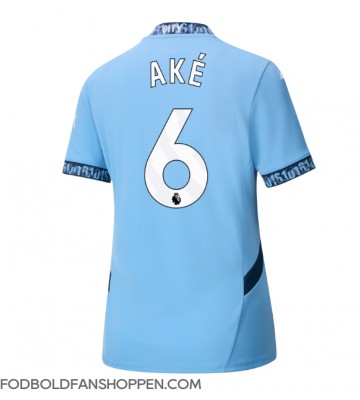 Manchester City Nathan Ake #6 Hjemmebanetrøje Dame 2024-25 Kortærmet